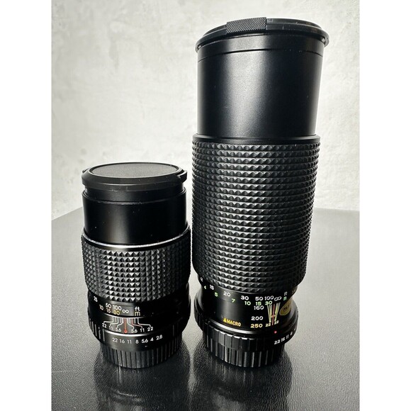 ROKINON MC 1:4.5/4.8 f=80-250 mm & SEARS MC 1:2.8 f=135mm Camera Lens Lot - Picture 3 of 16